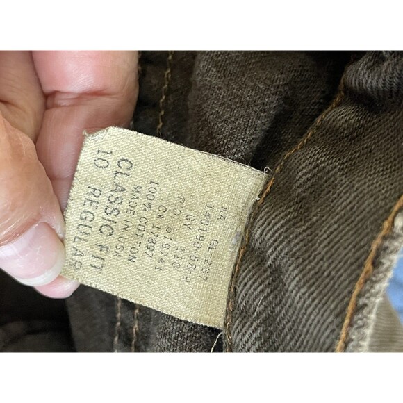 VINTAGE Gap Jeans Womens 10 Green Mom High Rise Western Classic Fit USA 90s‎ - Picture 12 of 13